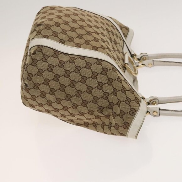 GUCCI GG Canvas Abbey Tote Bag 2Set Beige Gold Auth BA2173 - Picture 4 of 16
